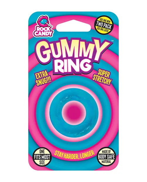 Rock Candy Toys LLC Vibrators Rock Candy Gummy Ring Blue