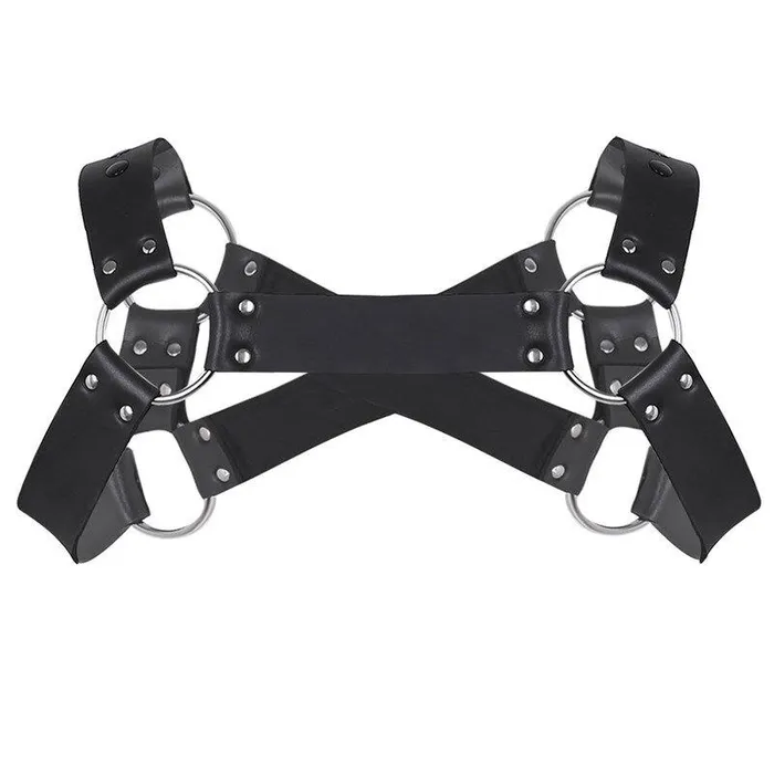 Faux Leather Body Harness for Men Bondage Shoulder Body Chest Muscle Harness EVEs SECRETS Female Sex Toys