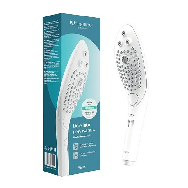 Male Sex Toys Womanizer Womanizer Wave Shower Head Masturbator Black