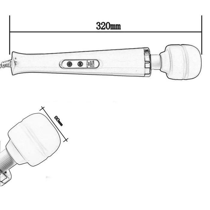Vibrators LAZADASEXTOYS Hot New 10 Speeds Magic Wand Massager Big Magic Wand Massage Stick AV Vibrators Sexy Clit Vibrator Sex Toys for Women 32 6CM