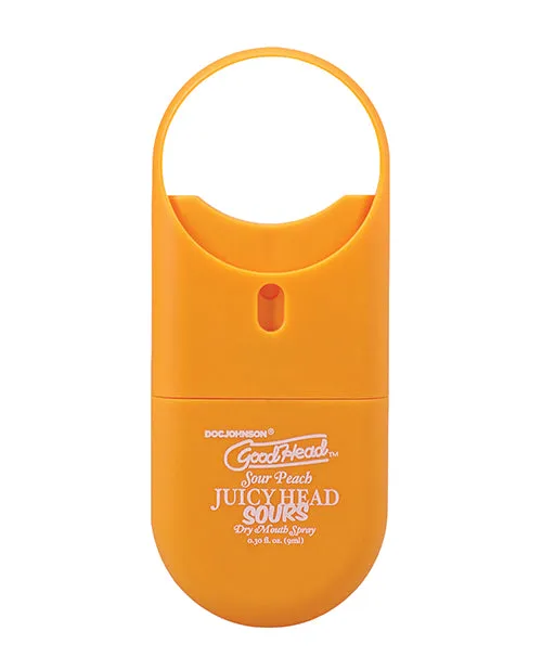 GoodHead Juicy Head Dry Mouth Spray ToGo 30 oz Sour Peach Doc Johnson Male Sex Toys GoodHead Juicy Head Dry Mouth Spray ToGo 30 oz Sour Peach Doc Johnson Male Sex Toys