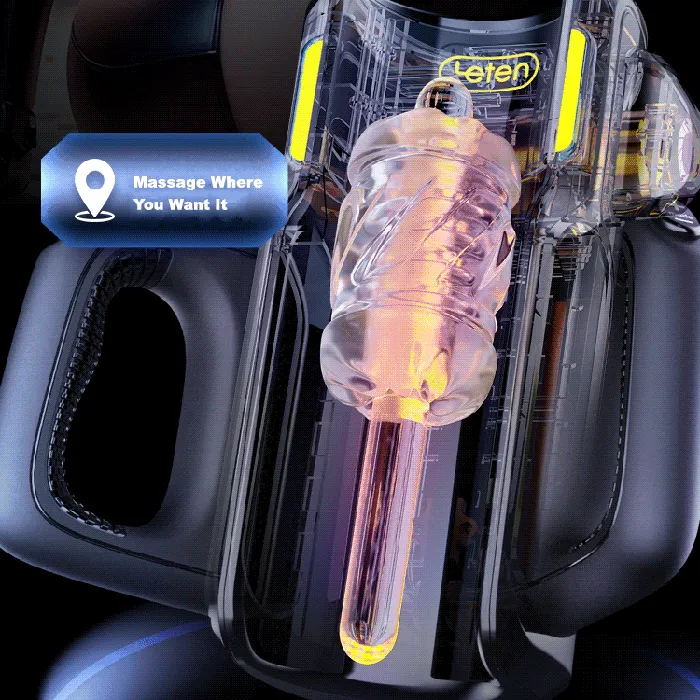 Male Sex Toys propinkup Leten Rocket Launcher Masturbator Male Masturbation Machine With Phone Holder