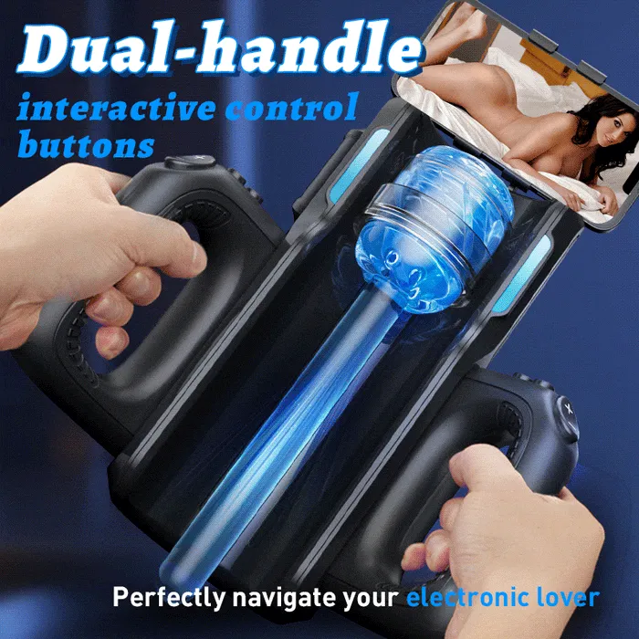 Male Sex Toys propinkup Leten Rocket Launcher Masturbator Male Masturbation Machine With Phone Holder