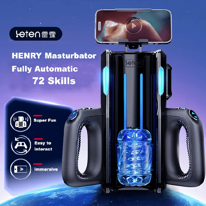 Male Sex Toys propinkup Leten Rocket Launcher Masturbator Male Masturbation Machine With Phone Holder