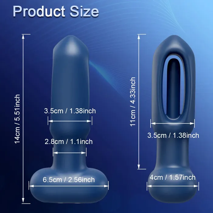 propinkup Male Sex Toys Karrot Butt Plug 10 Tapping 10 Vibrating Pointed Design Anal Toy with Remote Control