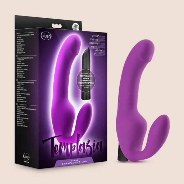 Temptasia Cyrus strapless silicone dildo Blush Novelties Dildos