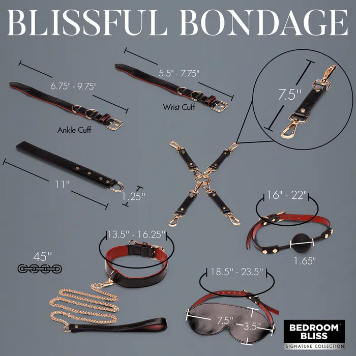 Lovers Deluxe Bondage Set Bedroom Bliss Couples