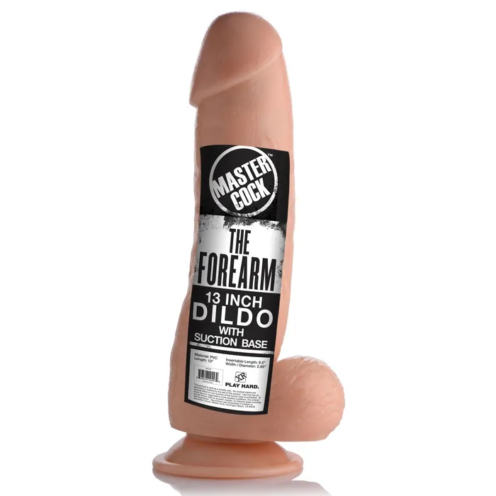 The Forearm 13 Inch Dildo with Suction Light Master Cock Female Sex Toys