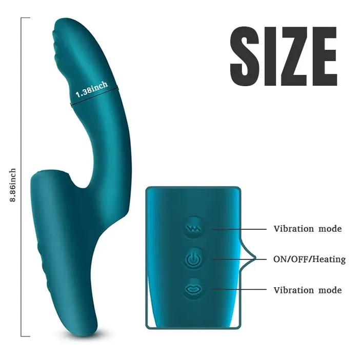 Inyarose Couples GSpot Heated Vibrating Female Sex Toy