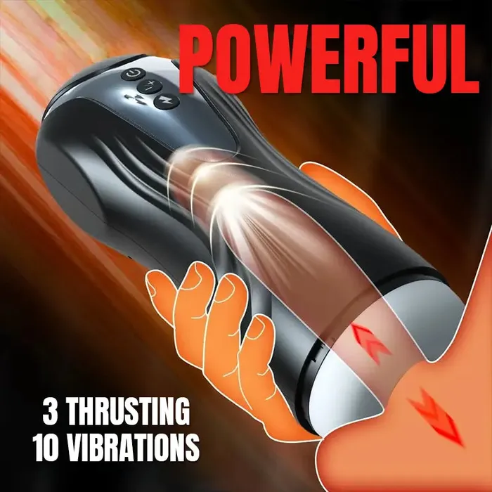 Telescoping 360 Rotating Male Masturbator Inyarose Male Sex Toys