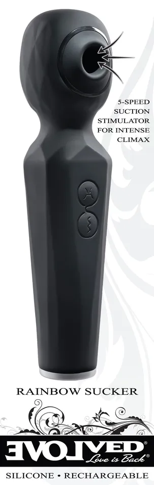 Anal Rainbow Sucker Black Evolved Novelties Anal Rainbow Sucker Black Evolved Novelties