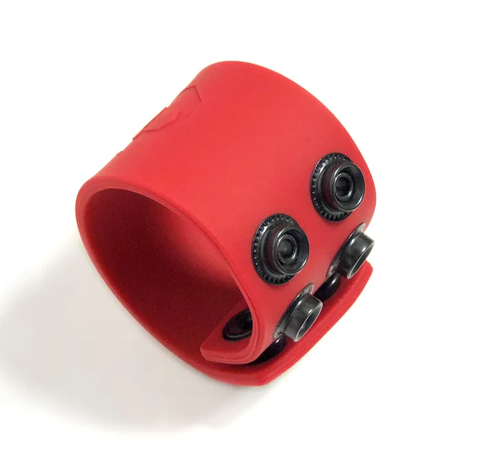 Anal Rascal Boneyard Boneyard Silicone Ball Strap 4cm Stretcher Red