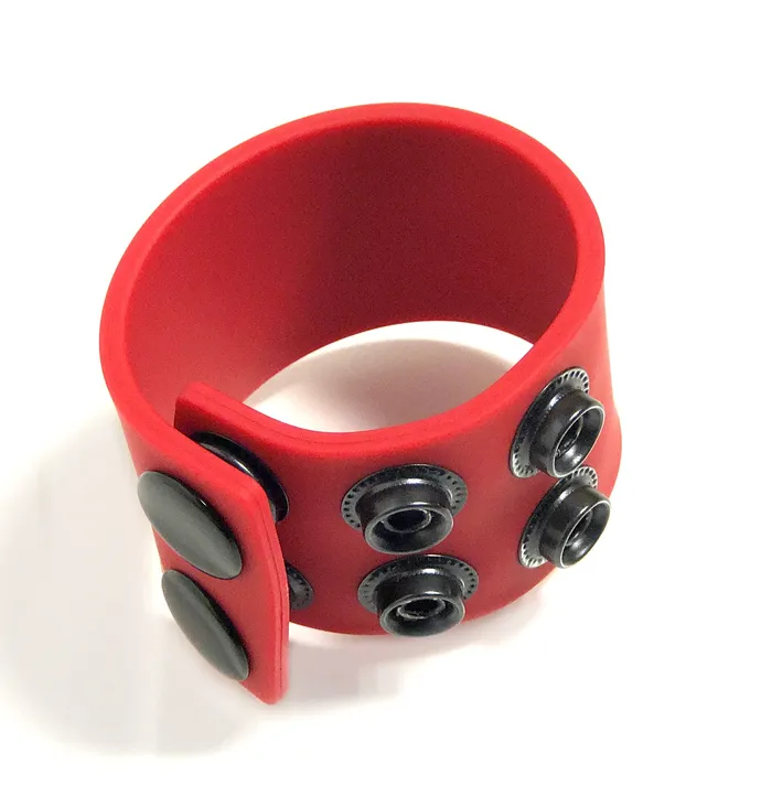 Anal Rascal Boneyard Boneyard Silicone Ball Strap 4cm Stretcher Red