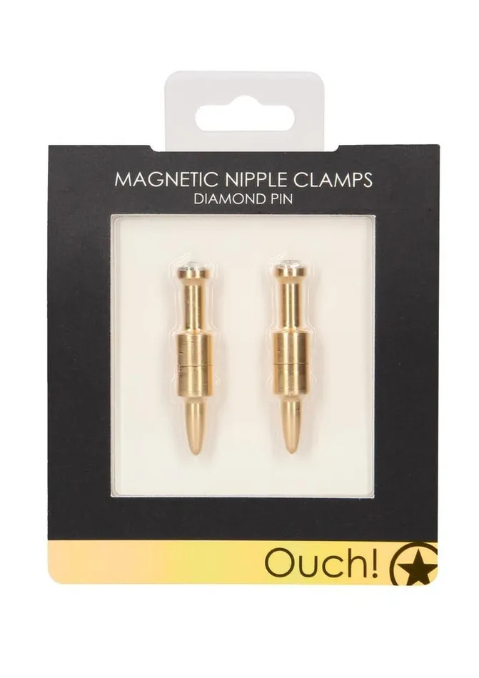 Ouch Couples Ouch Magnetic Nipple Clamps Diamond Pin