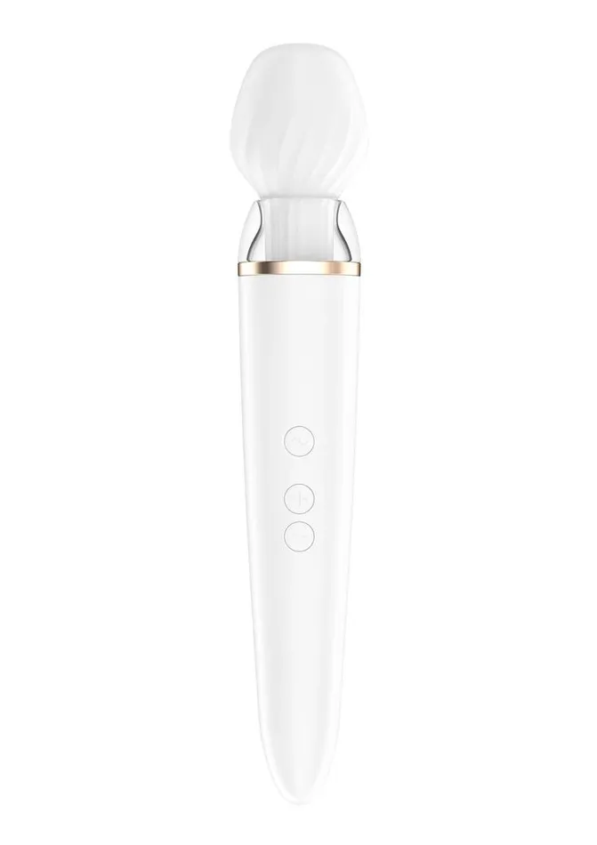 Satisfyer Female Sex Toys Satisfyer Double WandEr Rechargeable Silicone Waterproof Massager with Attachment Satisfyer Female Sex Toys Satisfyer Double WandEr Rechargeable Silicone Waterproof Massager with Attachment
